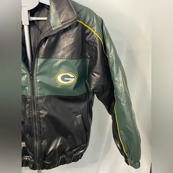 Green Bay Packers NFL Football Varsity Sports Bomber Jacket Youth Large 14/16 - Picture 5 of 12
